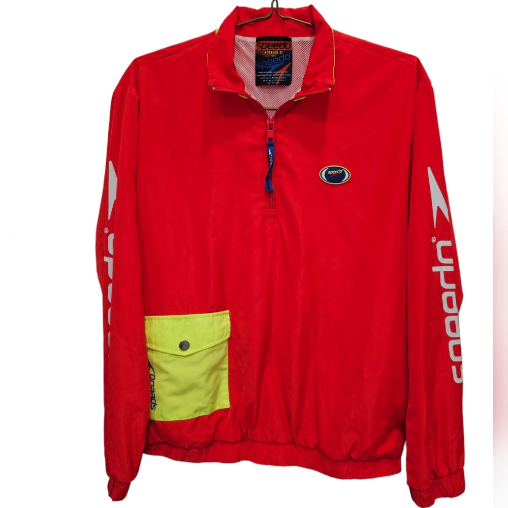 Vintage Speedo Forever 21 Men's Size Medium Pull-Over Windbreaker
